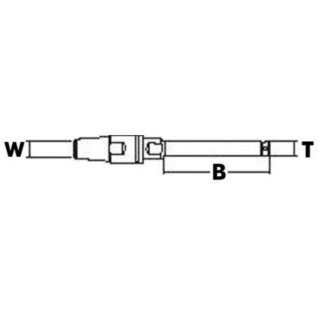  Terminal à hampe filetée Navtec 