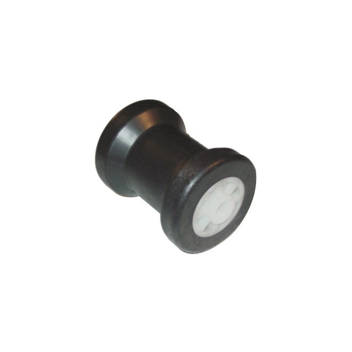  Roue centrale PVC / caoutchouc pour remorque 