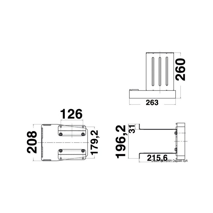  Support moteur Heavy duty 