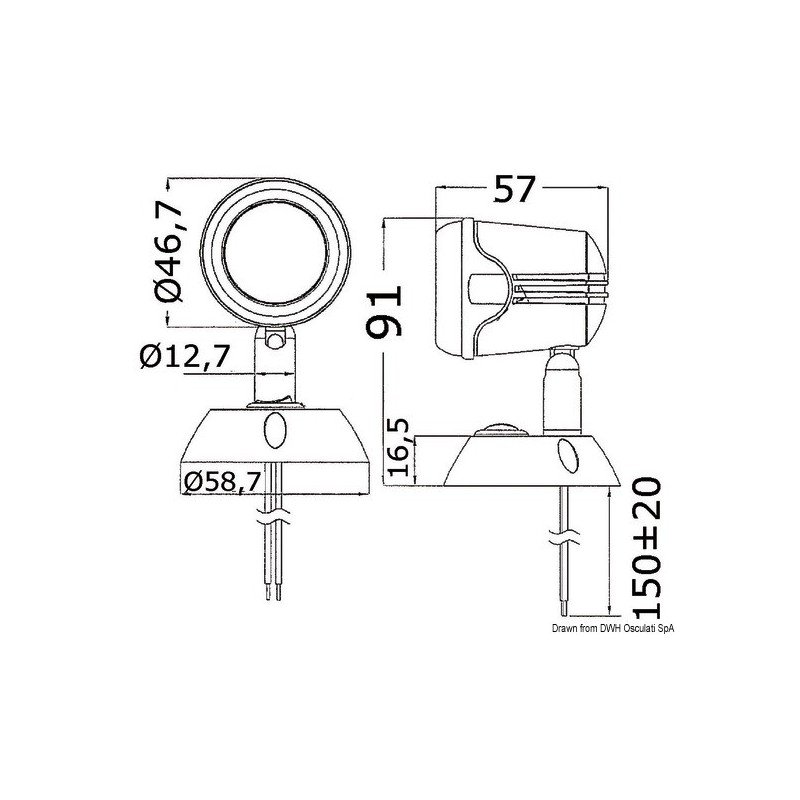  Applique orientable Opal 