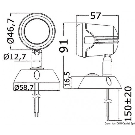  Applique orientable Opal 