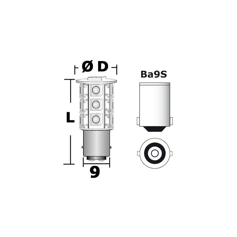  Ampoule LED pour feux 