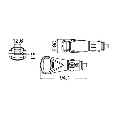  Adaptateur prise USB 