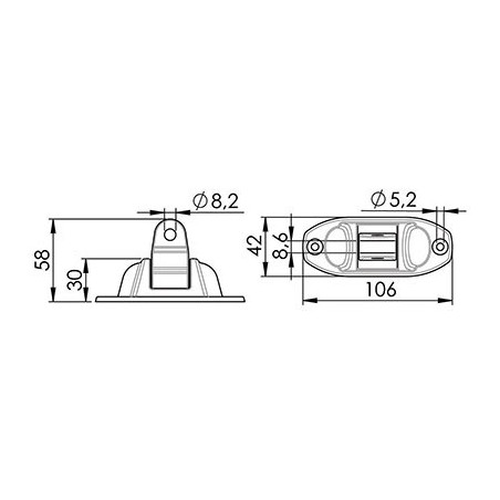  Attache articulée 180° 