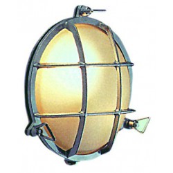 Plafonnier étanche laiton chromé 