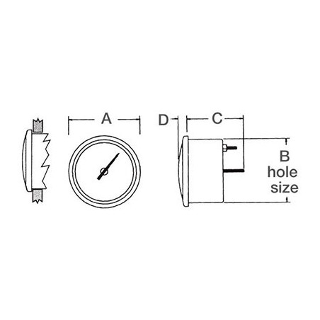 Indicateur angle de barre