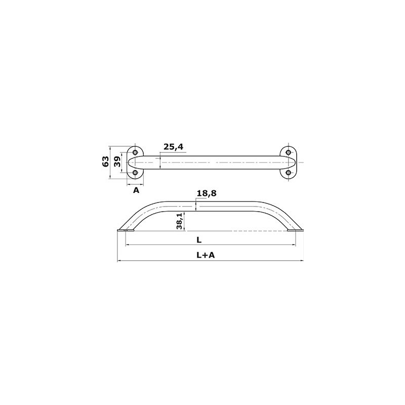  Main-courante vis extérieures 