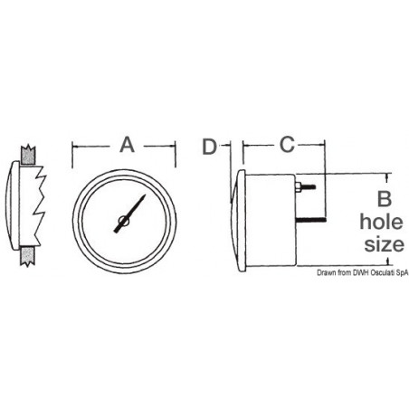 Speedomètre avec tube de Pitot