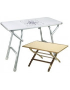Tables et sièges de bateaux : modèles inox, alu, bois ou plastique, tables pliantes ou modulables, sièges et chaises.